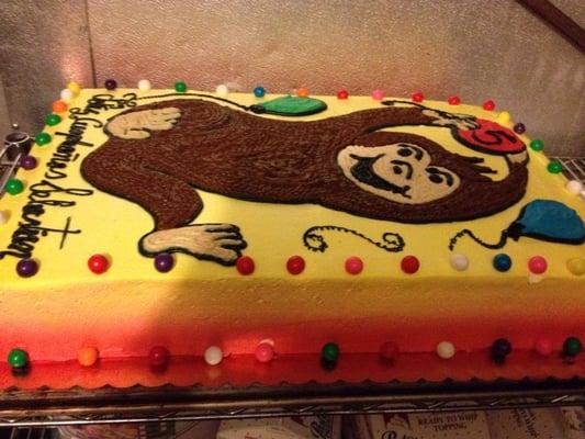 Curious George cake