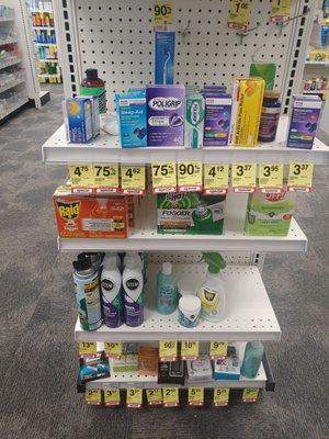 Clearance items on end cap