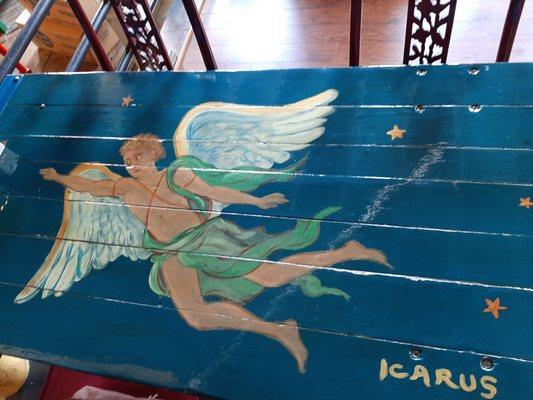 Whimsical painted table