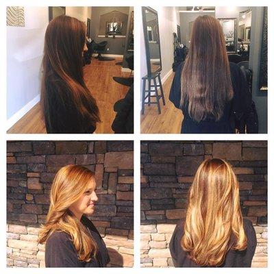 Hair transformation by our stylist, Suzi