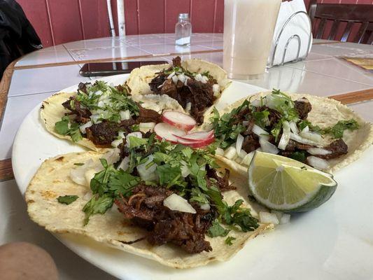 Shredded goat: Barbacoa de Chivo