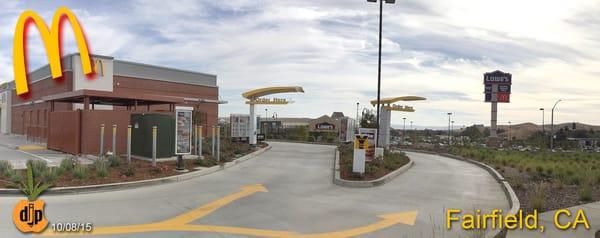 Two lane drive-thru (This is going to be a popular McD's!)