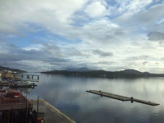 Waters are usually calm         Inside passage surrounded by islands