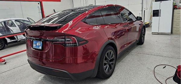 Tesla Model X with Xpel XR Black ceramic window tint