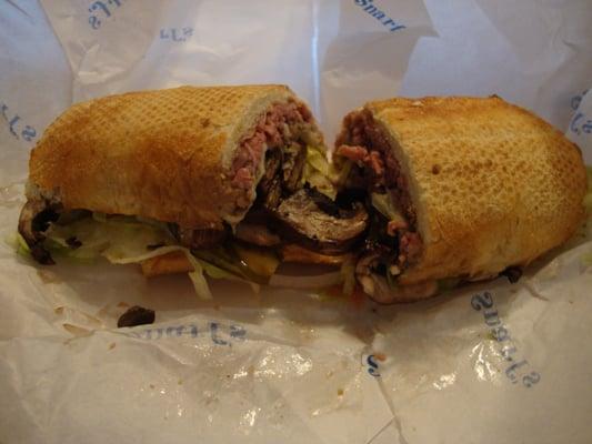 My order TOGO of Roast Beef & Provolone Cheese from Snarf's 2130 Mountain View Ave Longmont CO Location February 3rd 2013.