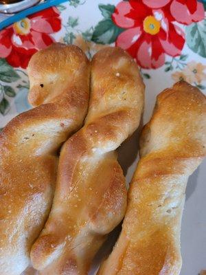 Beautiful, yeasty bread sticks