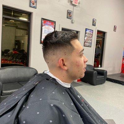 Medium skin fade