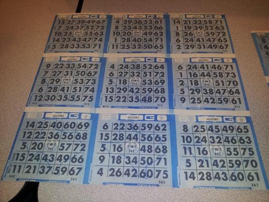 Paper Bingo Sheets