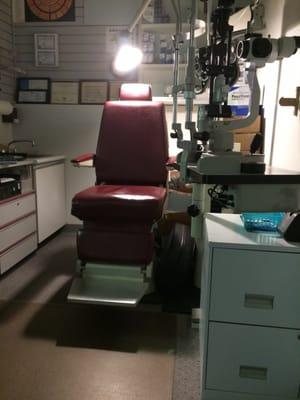 This is where I sat and experienced one of the best vision exams to date!