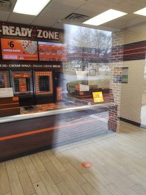 A Little Caesars location with no policy posted anywhere about "no photos allowed"