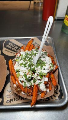 Sweet Potato Fries (Make 'Em Messy)