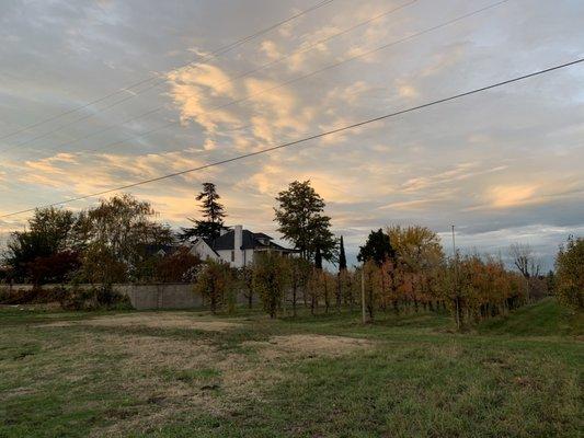 Edenvale home at sunset.