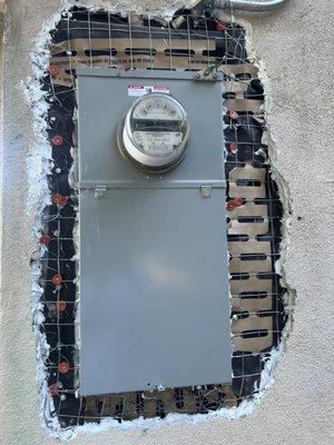 Panel upgrade before rough electrical inspection