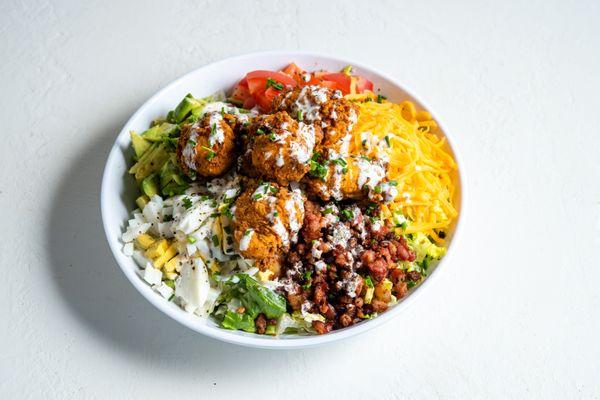 Buttermilk Fried Chicken Salad with Bruxies' Famous Homemade Ranch