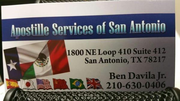 Apostille services of san antonio is another company that can provide fast efficient apostille services!