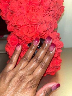 Valentine's style Ombré SNS by Brittany.