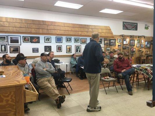 Harry Murray conducting a Trout Fishing in the Shenandoah National Park 101 Workshop  #LearnToFlyFish