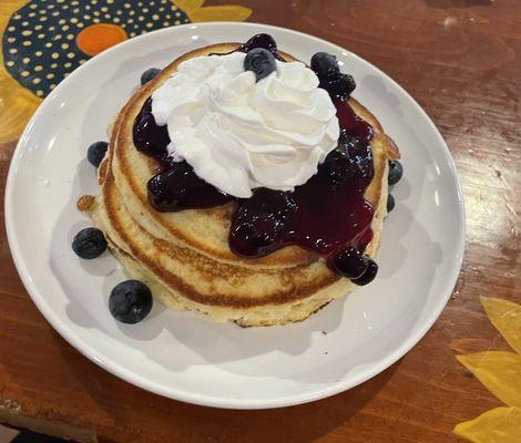 Blueberry pancakes