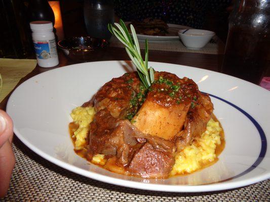 Osso Bucco and Risotto at La Cucina