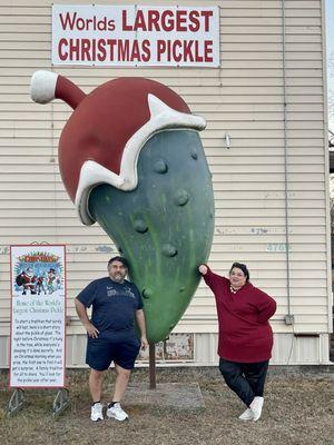 World's largest Christmas pickle.