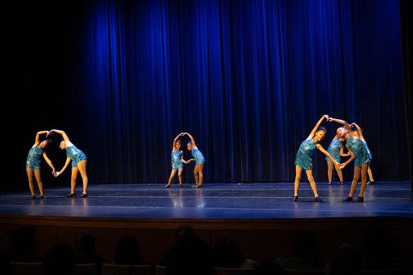 Happy kids in dance.