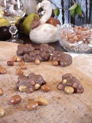 The Best thing I ever ate! Hand Made Chocolate Covered Roasted Salted Spanish Peanuts.