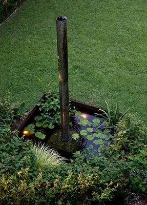 pipe water feature