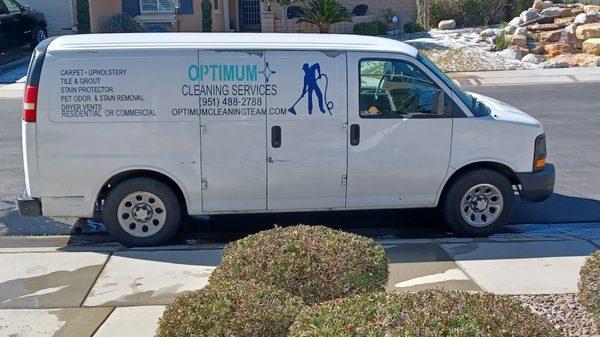 Optimum Cleaning Services Truck