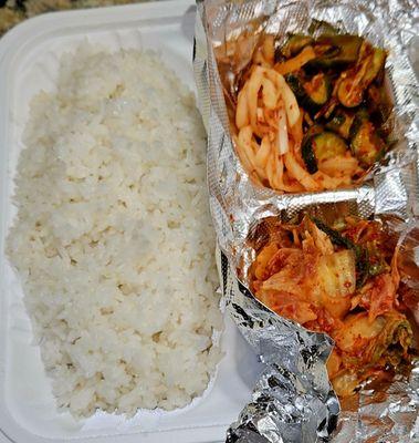 Rice and Kimchi