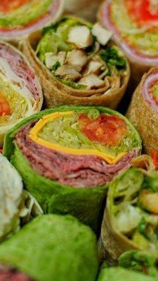 Various Wrap Sandwiches