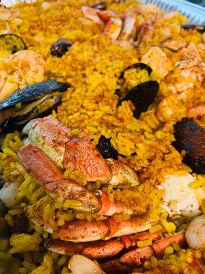 Seafood rice with all the Fixin's!