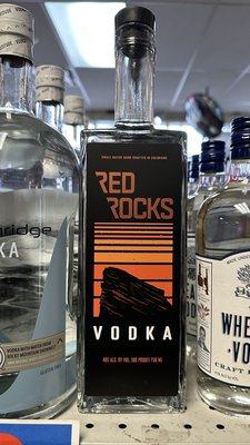 Red Rocks Vodka. Really good and Really smooth