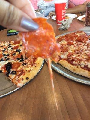 Can you tell the difference between a hot and a cold pizza.