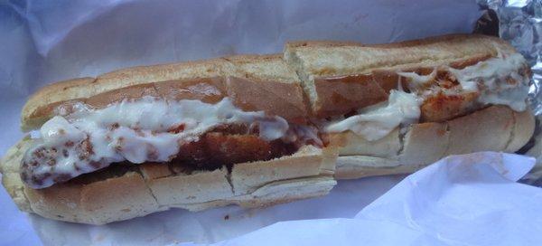 Chicken parm grinder, at Stella's Pizza of Torrington.