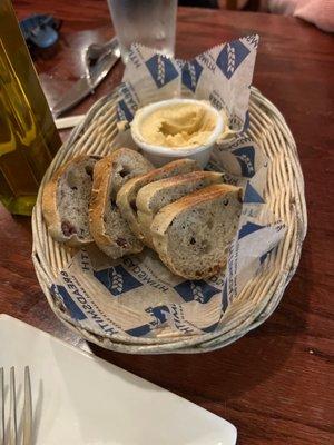 Olive bread and hummus- superb