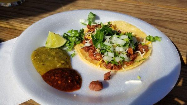 Carne Asada Taco on Corn