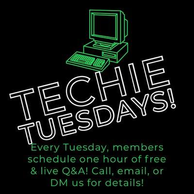 Techie Tuesday info!