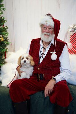 Charlotte with Santa