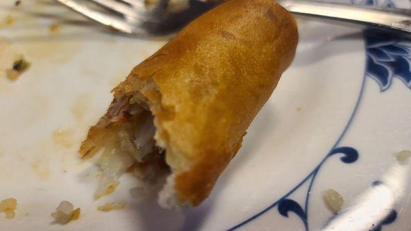 Fried Spring roll - vegeterian option.