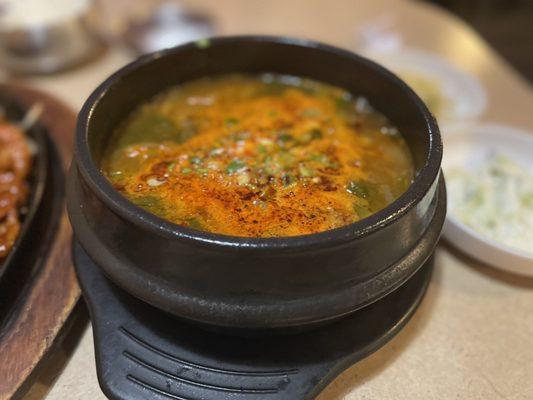 Hot Beef clear noodle soup