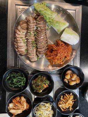 Bossam and banchan