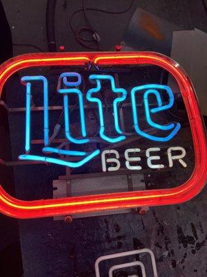 1980's Miller Lite Beer neon sign