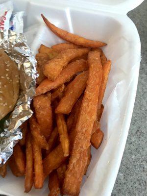 Crispy sweet potato fries