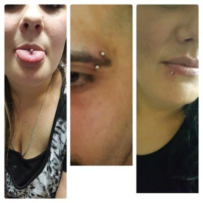 We offer a wide range of body piercings!