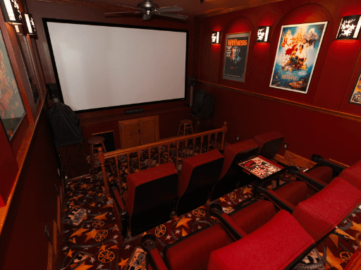 Grab the popcorn and relax in your new home theater. No tickets required!