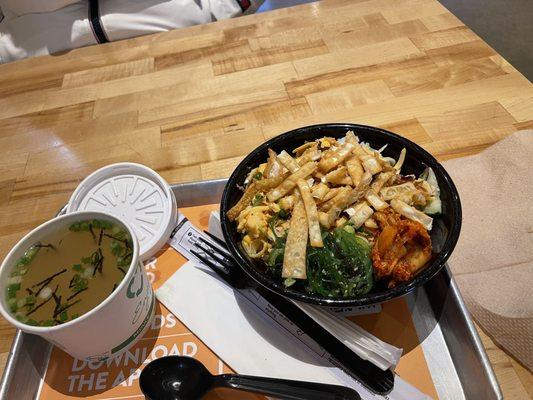 Soup and crab Poke Bowl (3 Proteins)