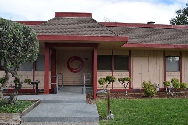 Front door of Renovia Massage Center