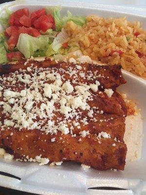 Real authentic enchiladas