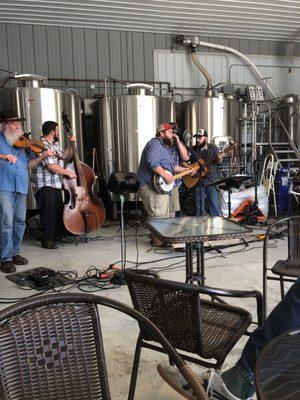 Bunker Boys playing.  Great music to drink beer with.