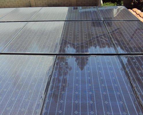 Having your solar panels cleaned at least twice a year will have them running more efficiently, and producing more power.